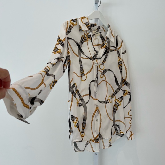 L’AGENCE CHAIN TOP SIZE MEDIUM NWOTS! - Picture 6 of 17